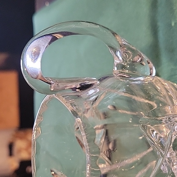 Cut Crystal Creamer Pitcher By Zucker& Milchkannchew, Antique - Picture 6 of 7
